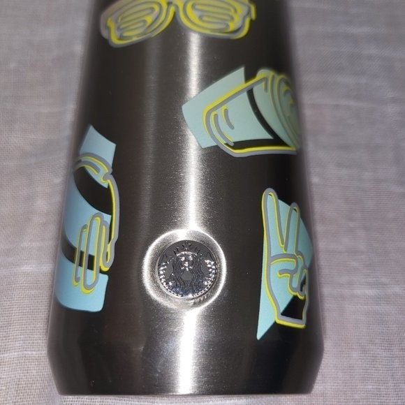 Starbucks 2022 Back To School Emoji 12oz Stainless Steel Tumbler (NEW) - Picture 4 of 5